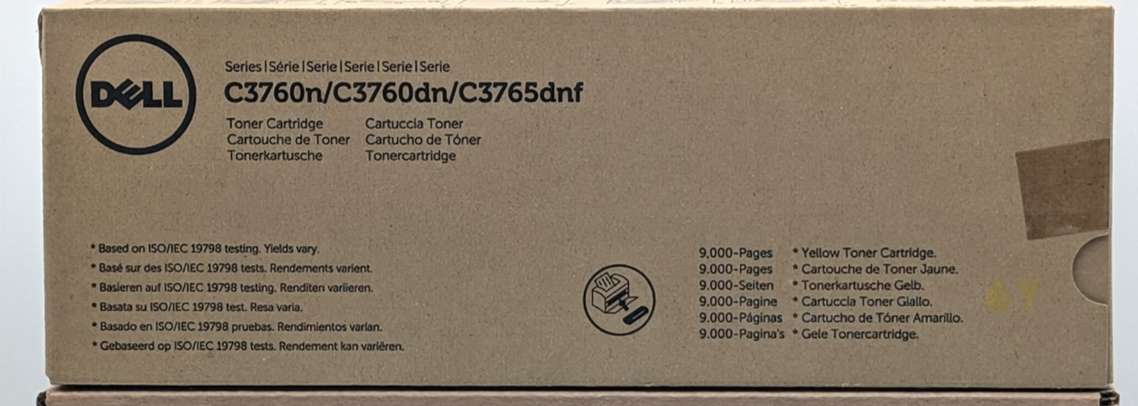 Genuine OEM Dell CT201882 697E 54171 Yellow Toner C3760 C3765 High Yield