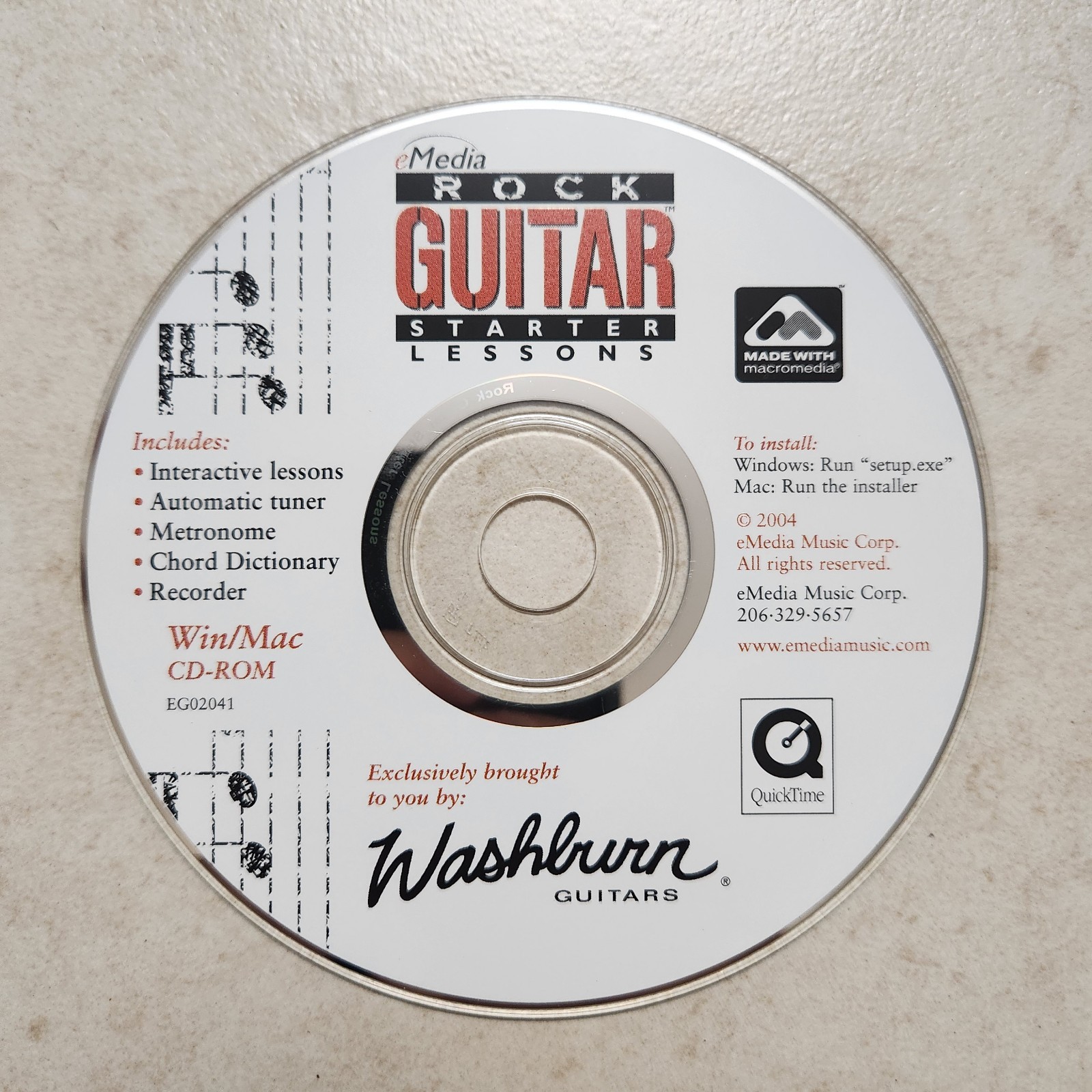 eMedia Rock Guitar Starter Lessons (PC; 2004) #1991