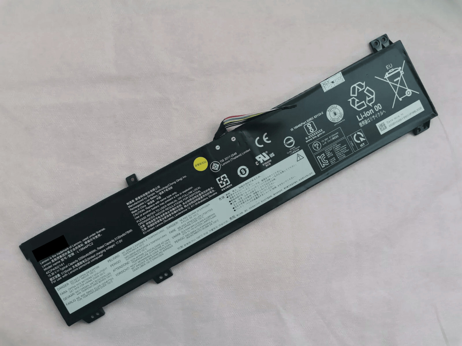 NEW 15.36V 80Wh L19M4PC2 L19C4PC2 battery for Legion 5i 15ARH05 17IMH05H