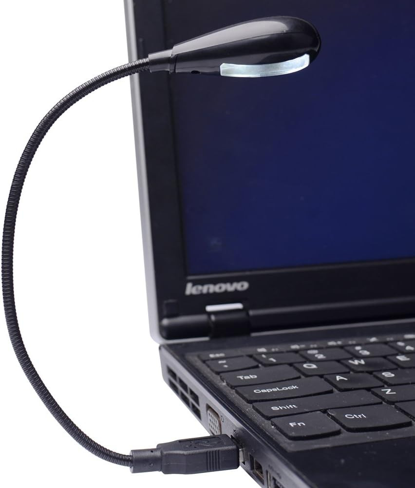 Bright LED USB Lamp Light for Laptop, Black