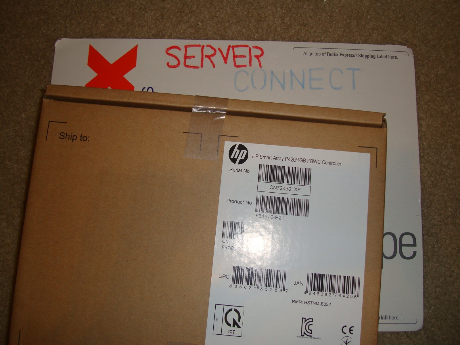 HP Smart Array P420 1GB FBWC 2-port SAS Controller 631670-B21 BRAND NEW SEALED