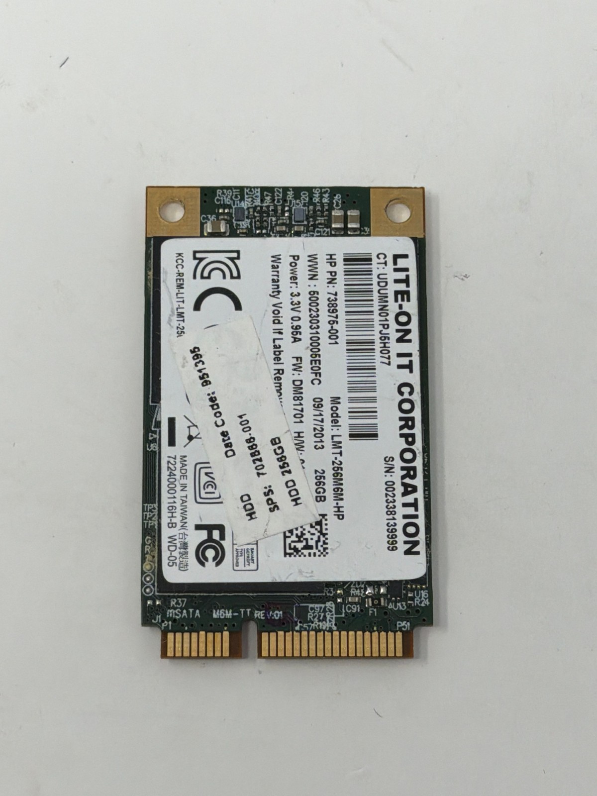 LITE-ON IT LMT-256M6M-HP 256GB mSATA Grade B