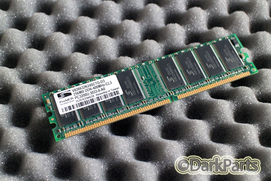 ProMOS V826632K24SCTG-D3 256MB Memory RAM PC3200U-3033-0-A0