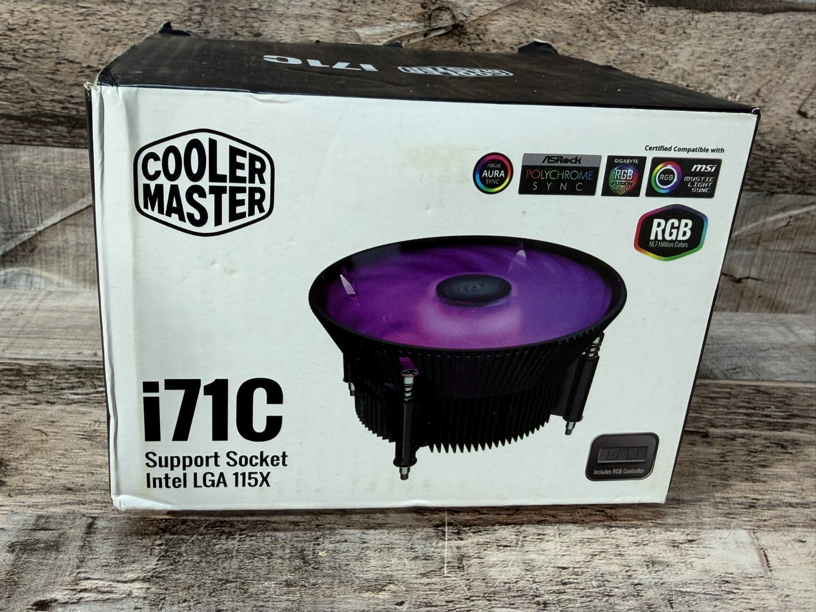 Cooler Master i71C RGB Intel Low-Profile CPU Air Cooler Fan Anodized Aluminum