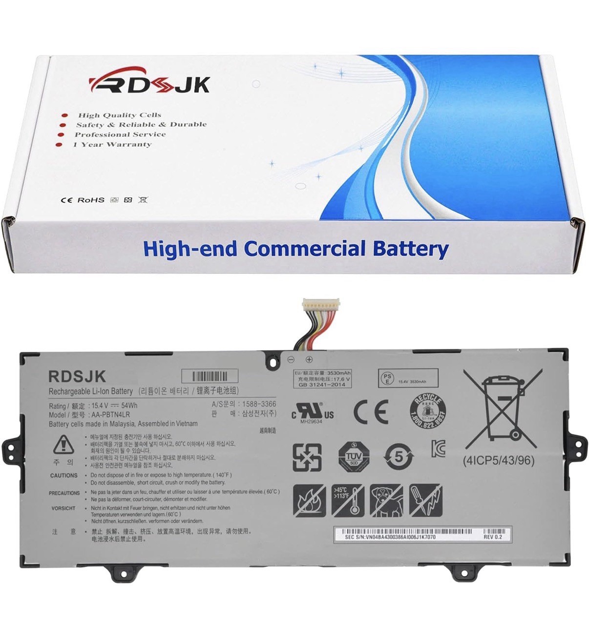 USA Genuine AA-PBTN4LR battery for Samsung Notebook 9 NT930SBE NP940X5N NT950SBE