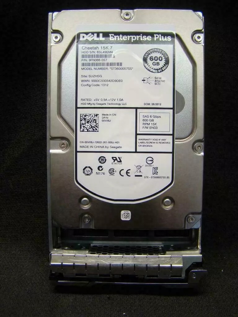 Dell 0VX8J 00VX8J 600GB 6Gb/s  ST3600057SS SAS 15K 3.5in ENT HDD