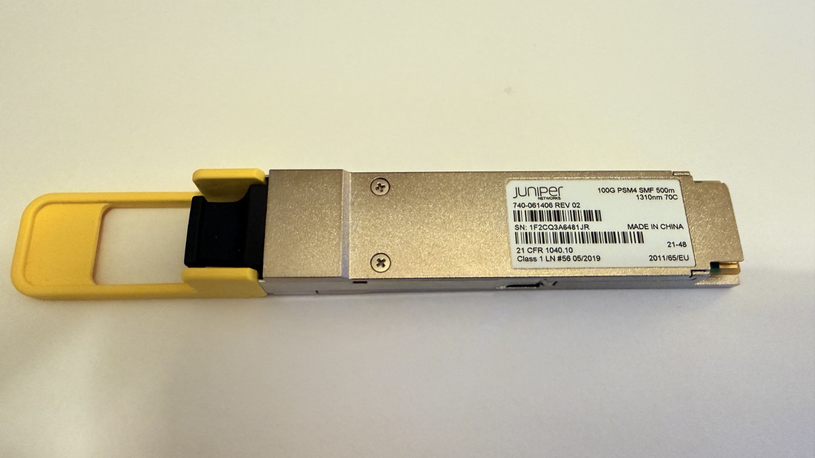 Juniper JNP-QSFP-100G-PSM4 740-061406 QSFP28 100G Base PSM4 optics 500 m MPO SMF