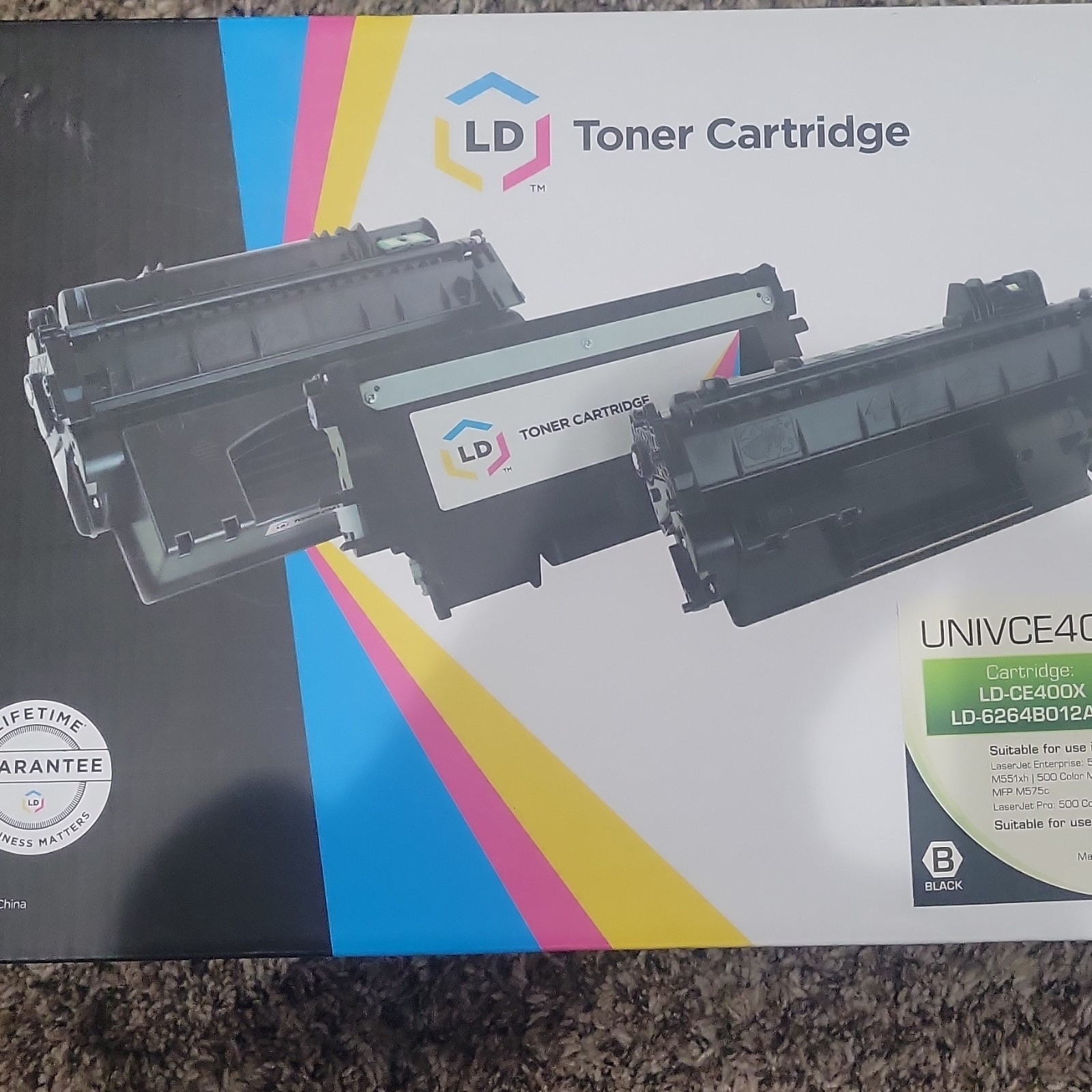 LD High Yield Black Toner LD-CE400X for HP LaserJet M551 M575 UNIVCE400X