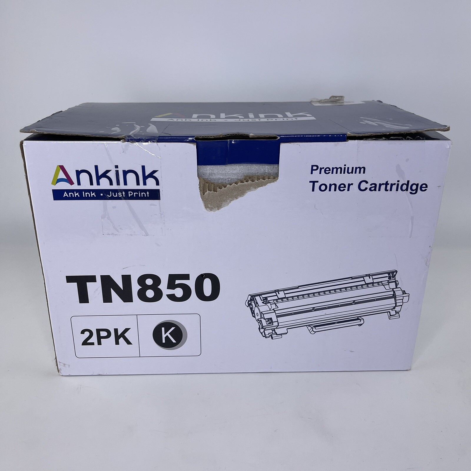 Ankink TN850  Toner Cartridge 2 Pack Black New Brother Compatible