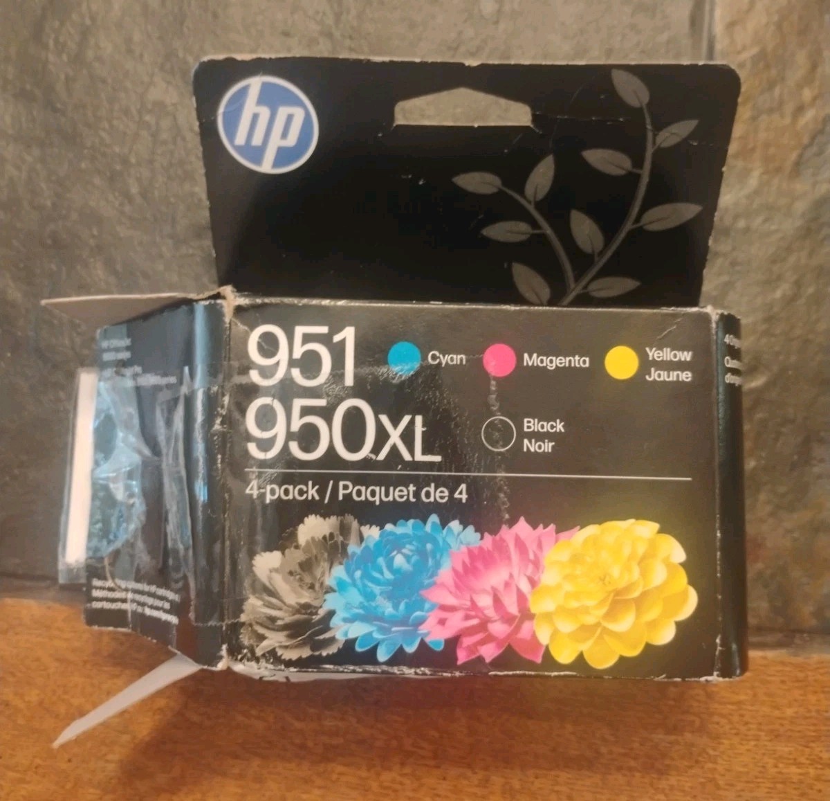 4 Pk OEM HP 950XL Black & 951 Color Ink Cartridges Exp 2027. OB(Please Read)
