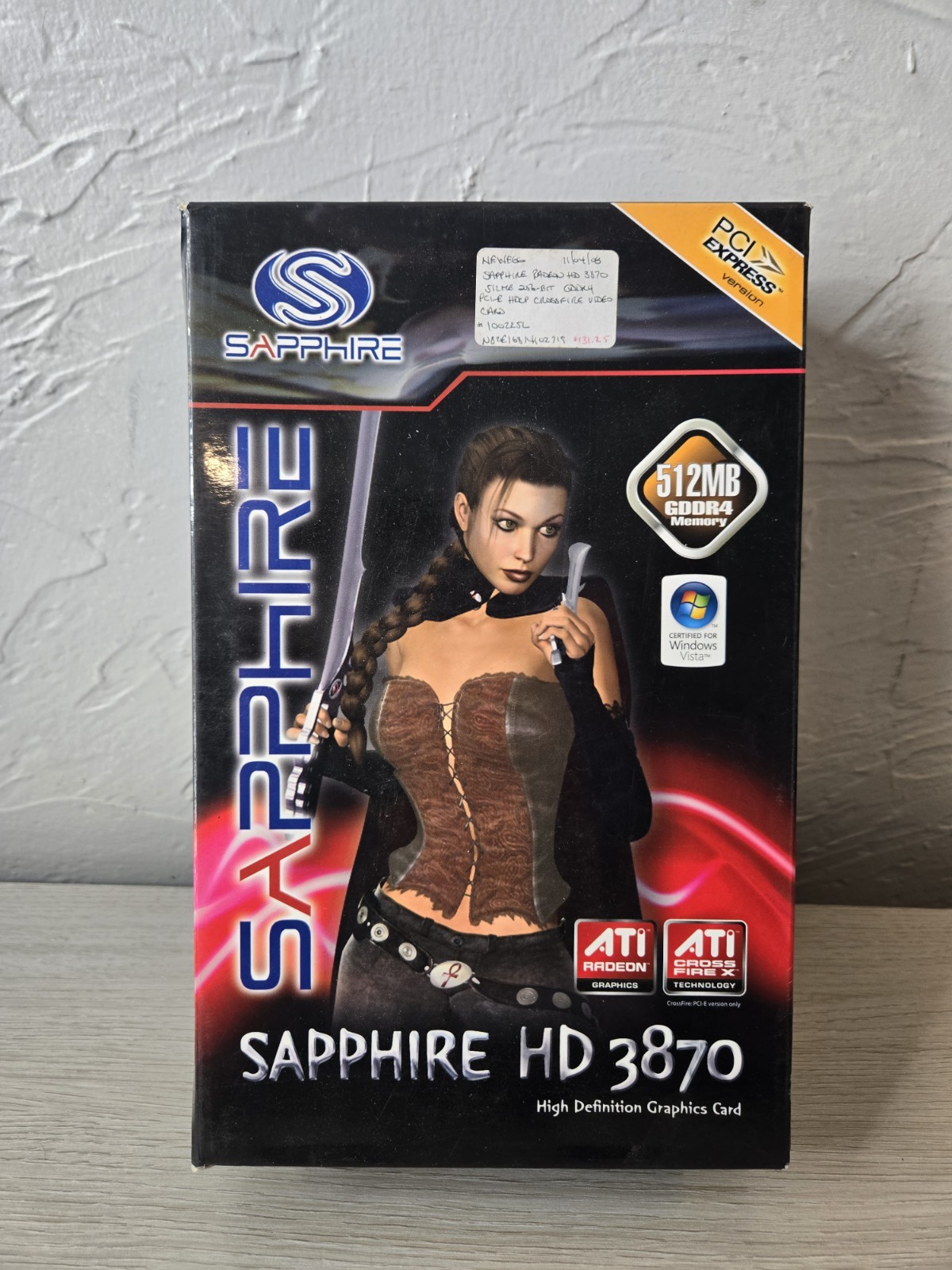 SEALED Vintage Sapphire HD 3870 Graphics Card 512MB See Photos