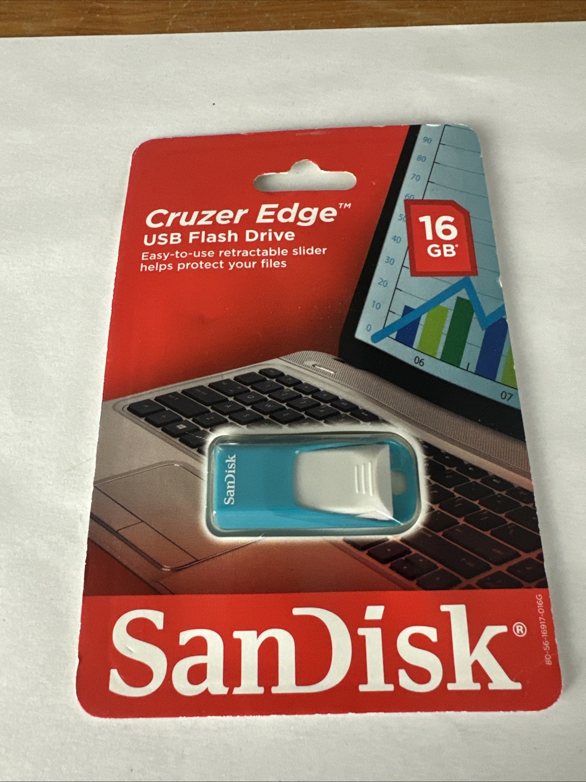 SanDisk Cruzer Edge USB Flash Drive 16 GB NEW SEALED Genuine Easy Use Universal