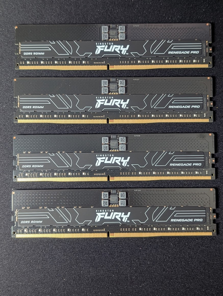 Kingston FURY Renegade Pro 128GB (4 x 32GB) DDR5 5600Mhz CL28 ECC Reg RDIMM RAM