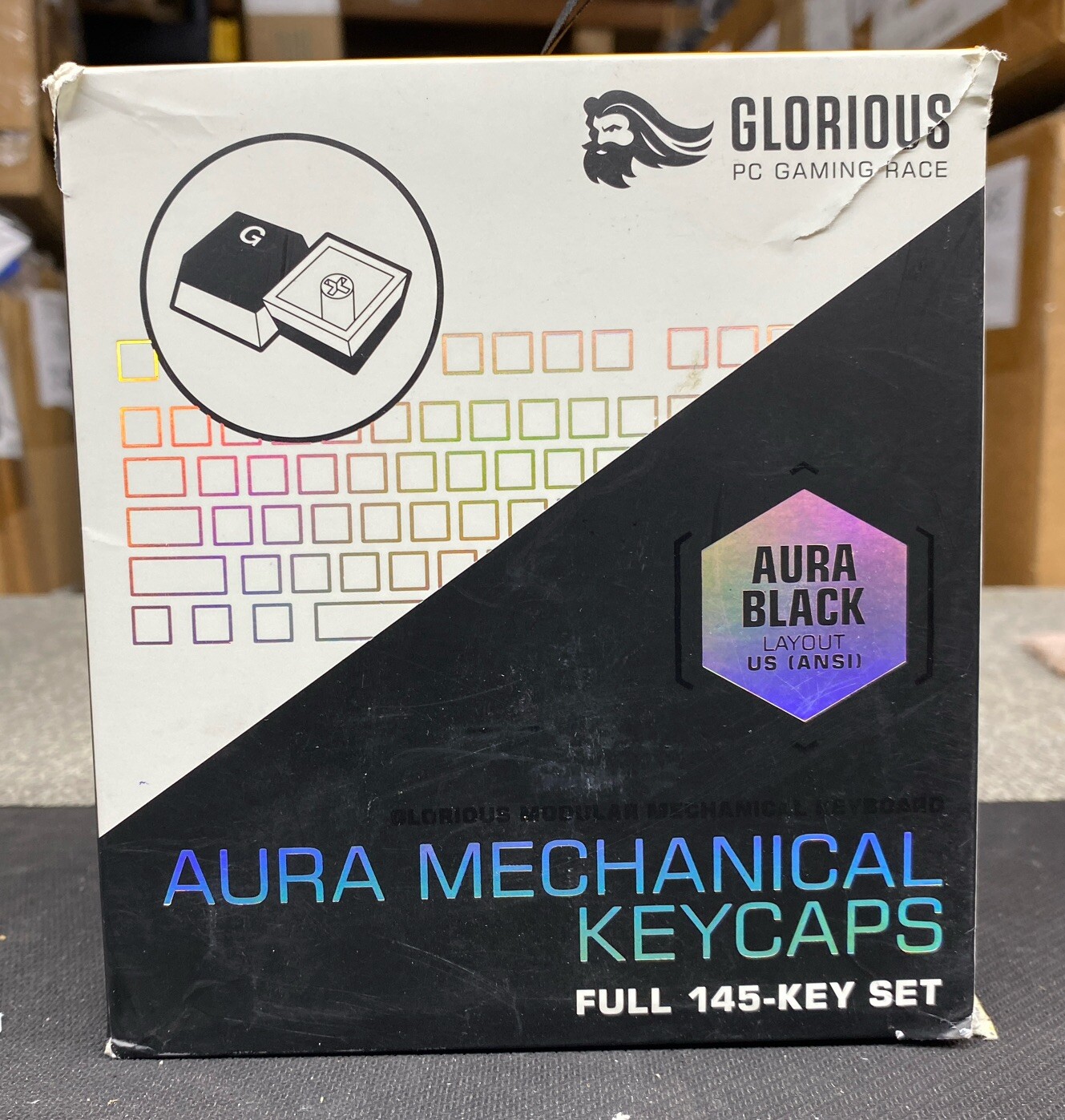Glorious Aura Mechanical Keyboard Keycaps V2 - Black