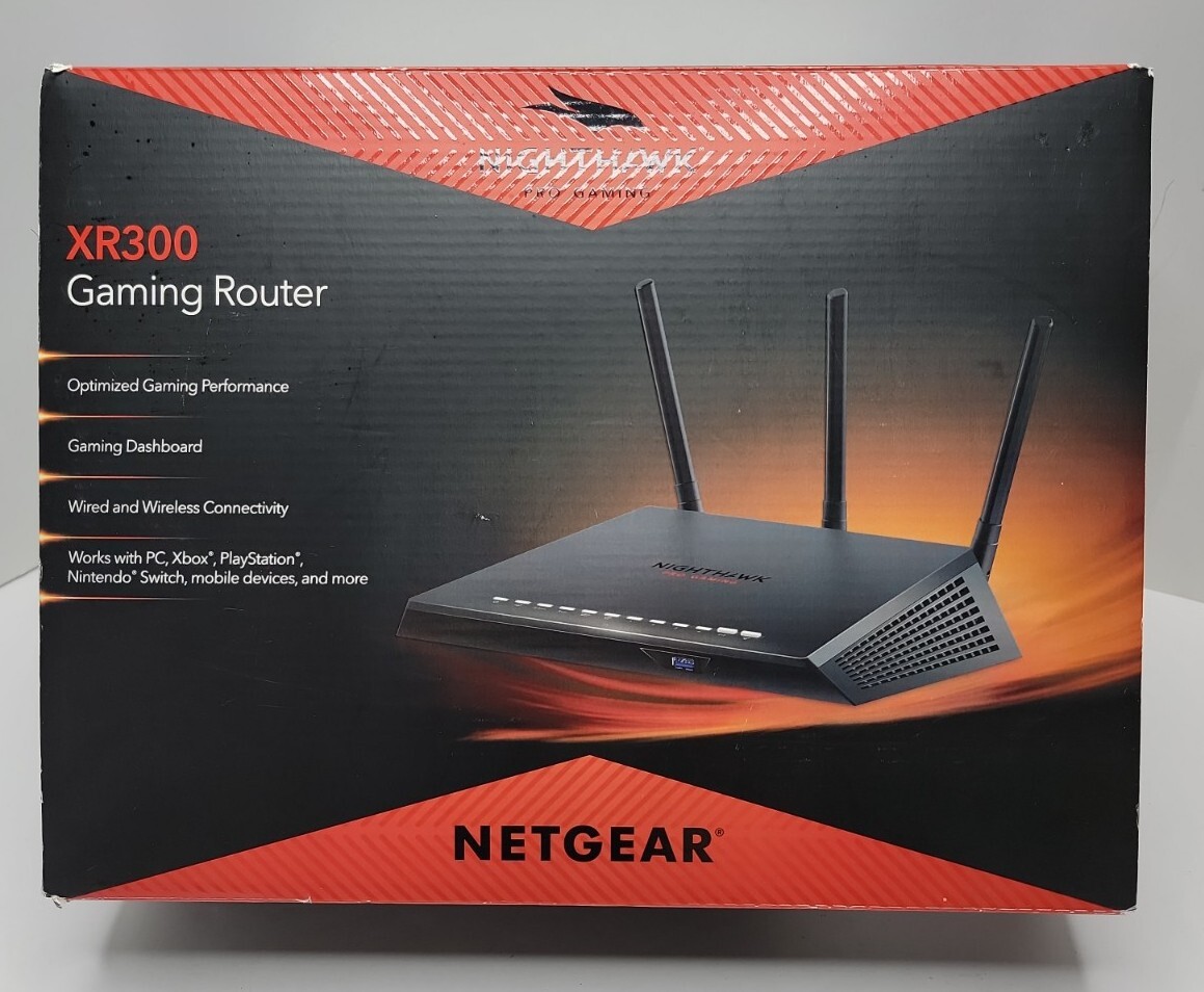NETGEAR Nighthawk Pro Gaming Router XR300 - 2.4 - 5 GHz - USB 3.0 W/ Power Cord