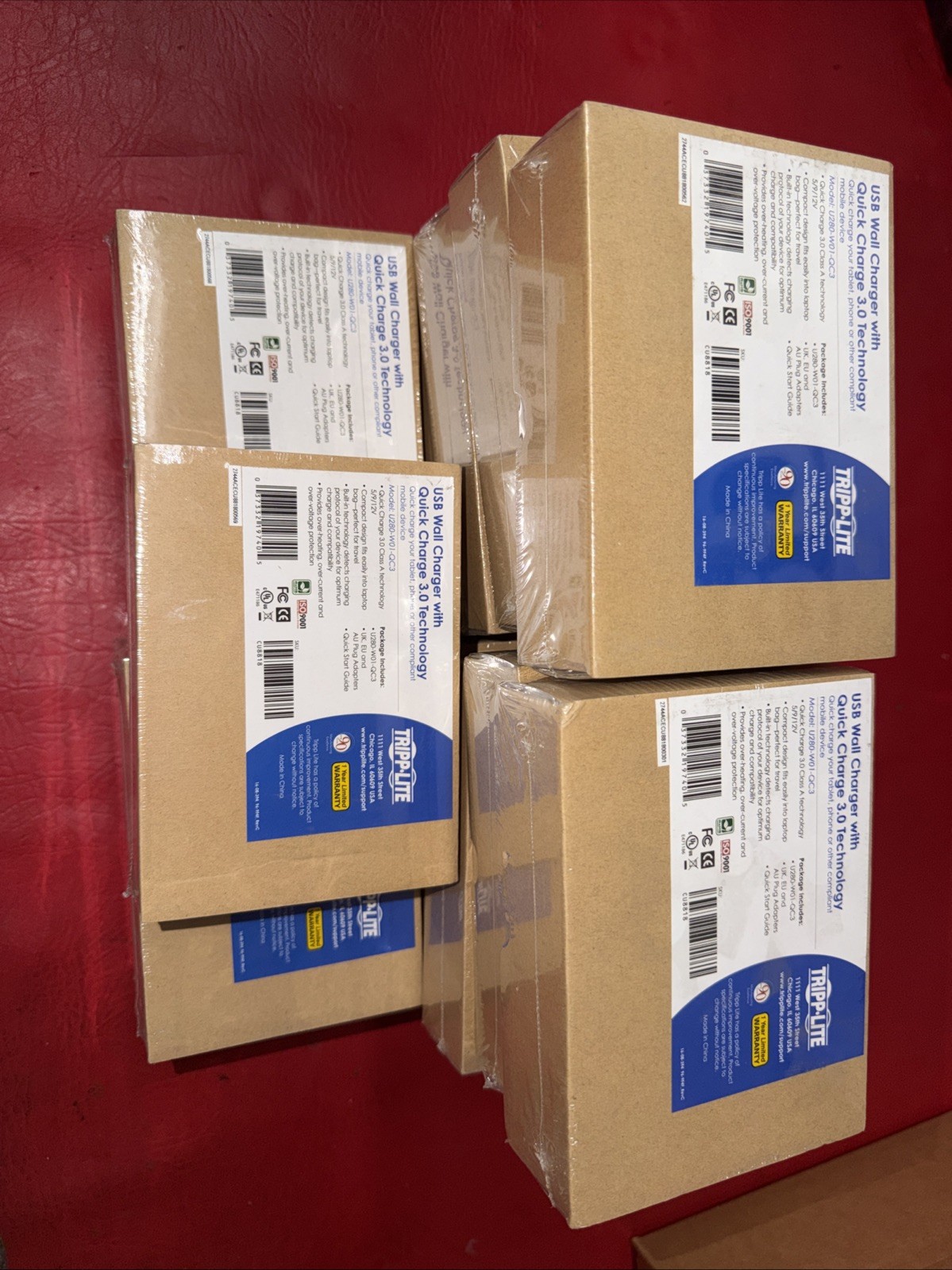 Lot of 15x Tripp Lite USB Wall Charger w/ Quick Charge Technology (U280-W01-QC3)