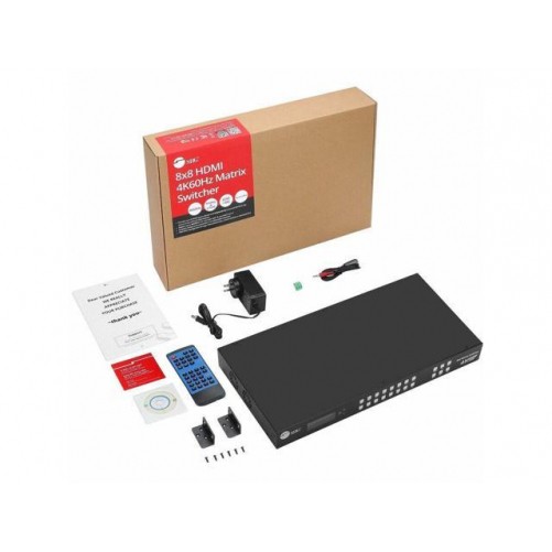 Siig CE-MX0011-S1 8X8 HDMI 4K60HZ MATRIX SWITCHER WITH LCD 18GBPS HDCP 2.2 HDR 1