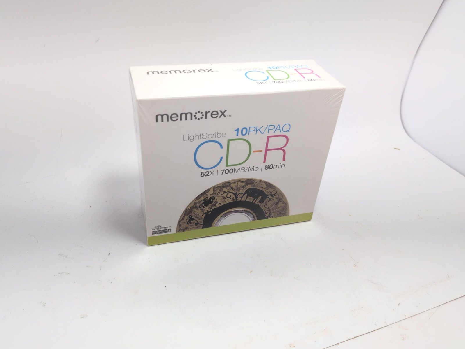 Memorex LightScribe CD-R 52x 700MB 80 Min 10 Pack Recordable Discs