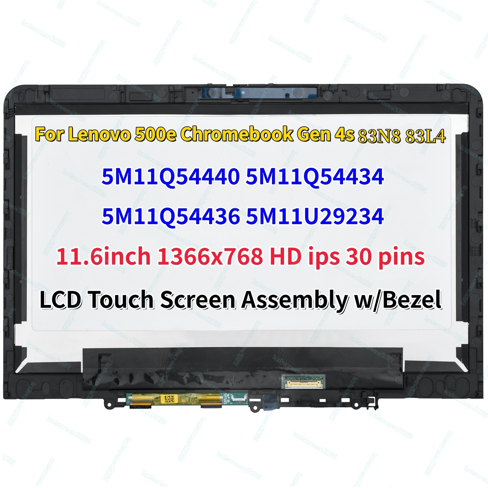 Lenovo 500e Chromebook Gen 4s 83N80000US LCD Touch Screen 5M11Q54436 5M11U29234