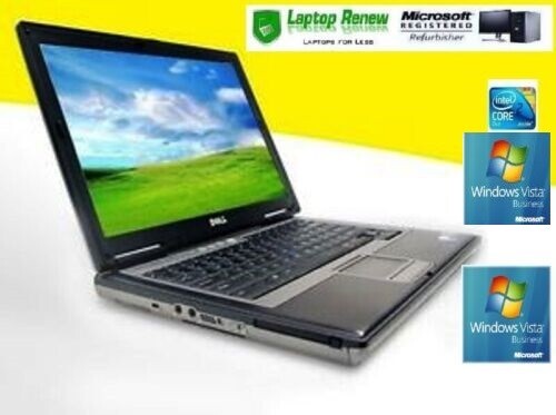 Vintage Dell Laptop Windows Vista 2GB 80GB RS232 Serial Port, 1 Year Warranty