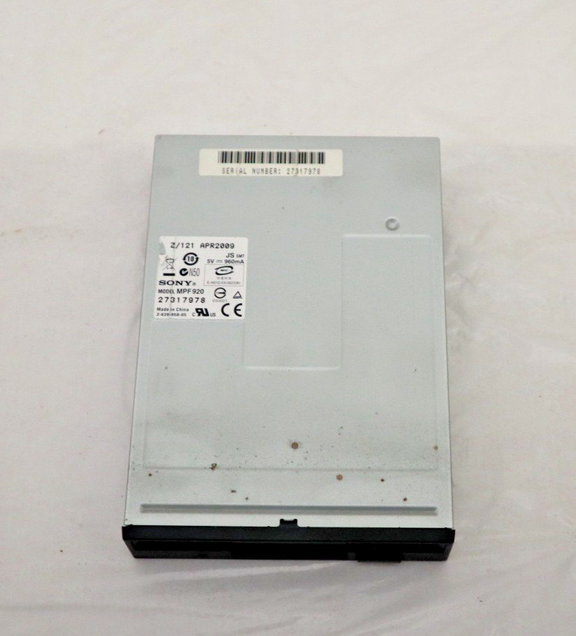 SONY MPF920 Floppy Disk Drive 1.44MB 3.5" Disk 5VDC 960mA MPF 920