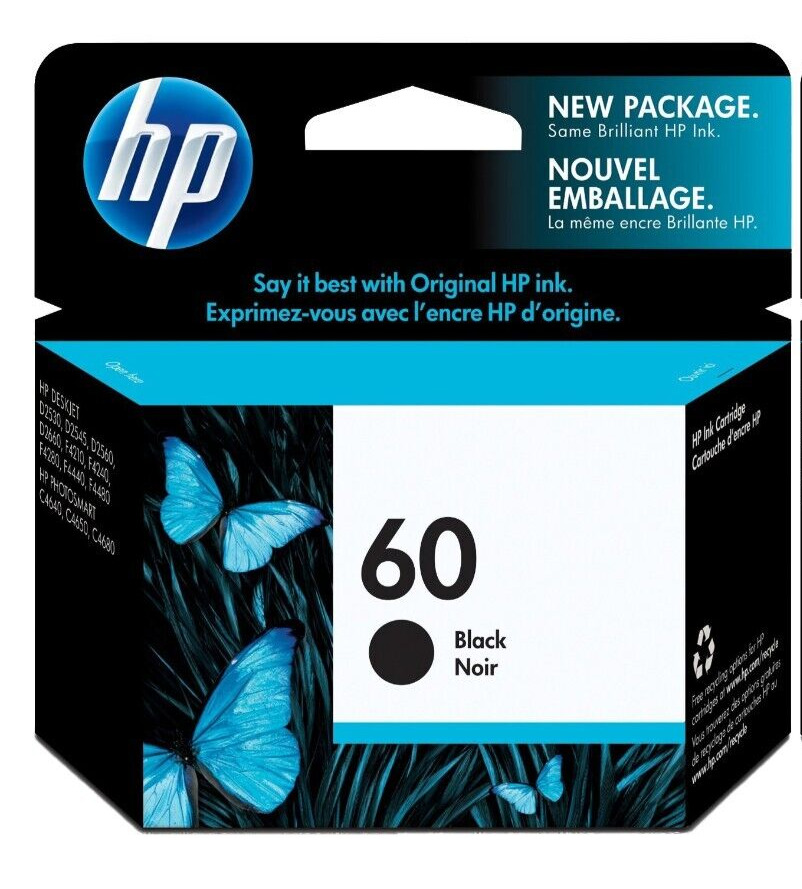 Genuine HP 60 Black Ink Cartridge super-fast shipping