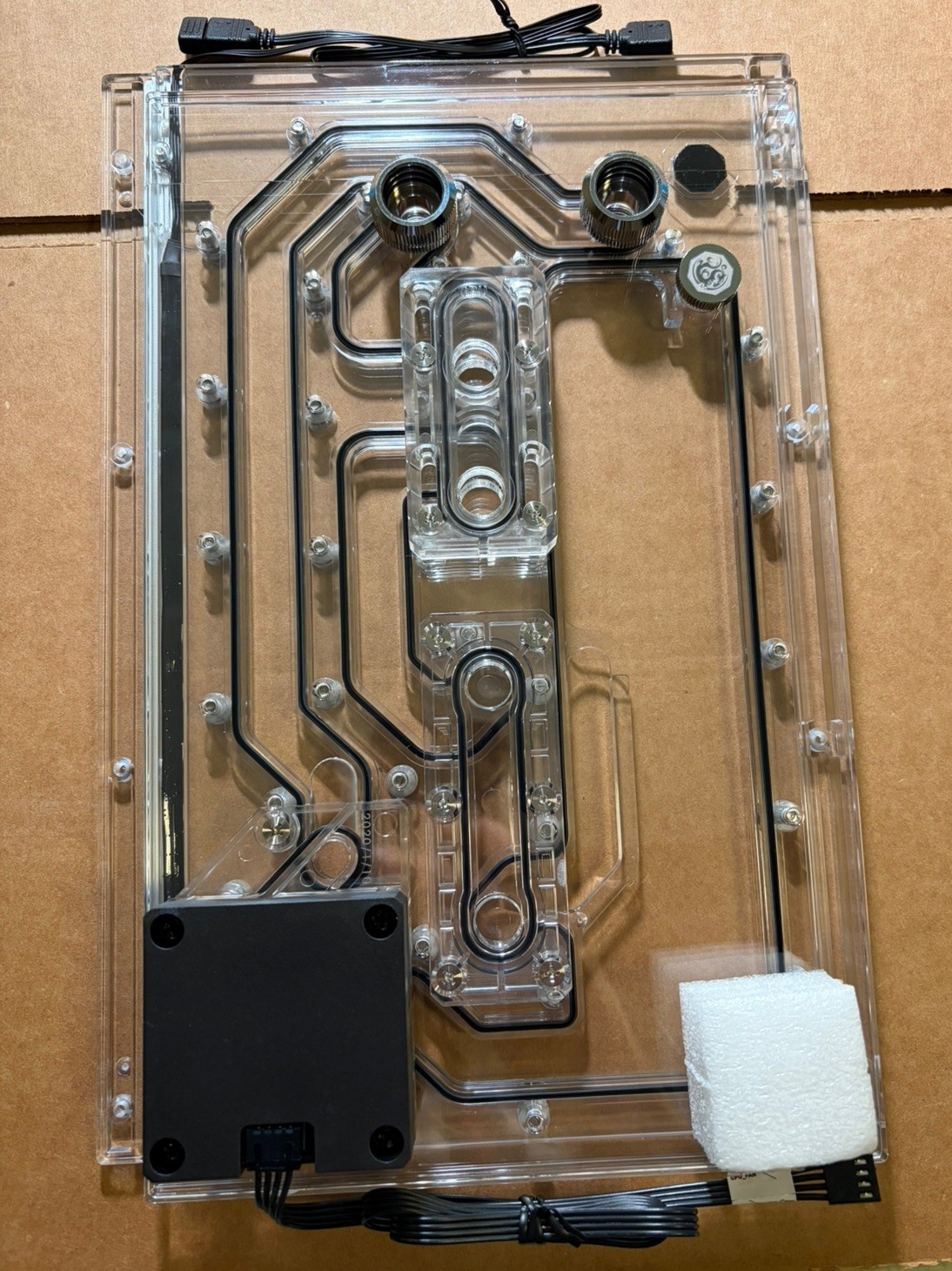 Bitspower SEDNA O11DS Reservoir for Lian Li O11 Dynamic Mini, Clear Plastic