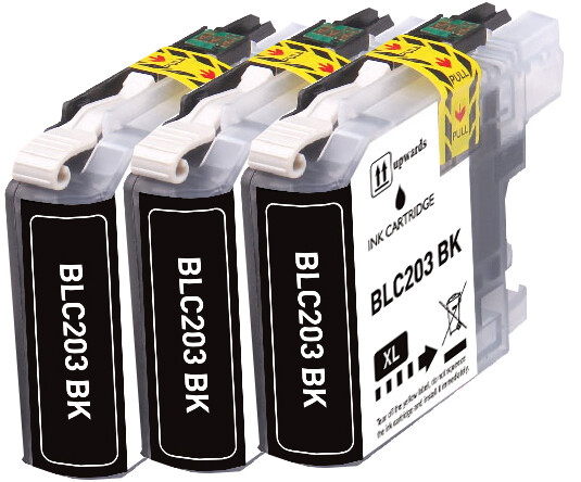 BLACK XL Ink Cartridges Compatible with LC203 MFC-J480DW MFC-J5620DW MFC-J880DW