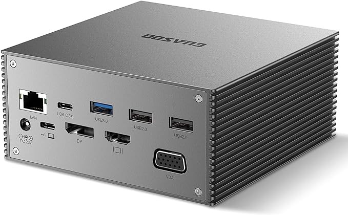 EUASOO USB-C Docking Station 16 in 1 Triple Display ES-DC003 - Space Gray