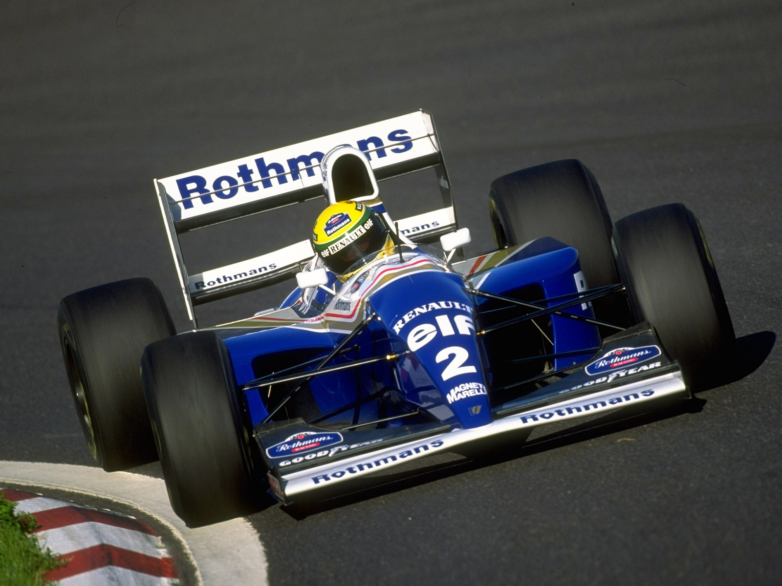 Cars 1994 williams fw16 formula one f 1 race Desk Mat Stitched