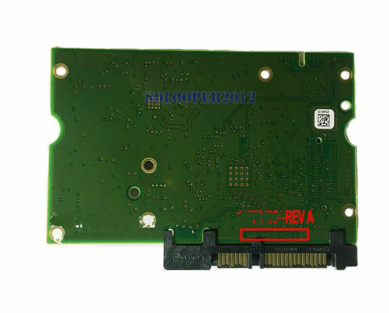 ST3000NM0033 HDD PCB fo Seagate Logic HDD Board Number:100764651 REV A