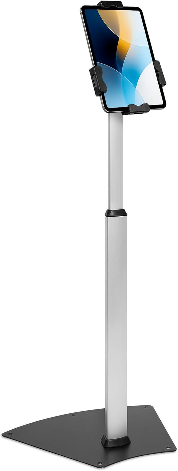 Mount-It Anti-Theft Universal Tablet Floor Stand Kiosk, Retail POS, Silver
