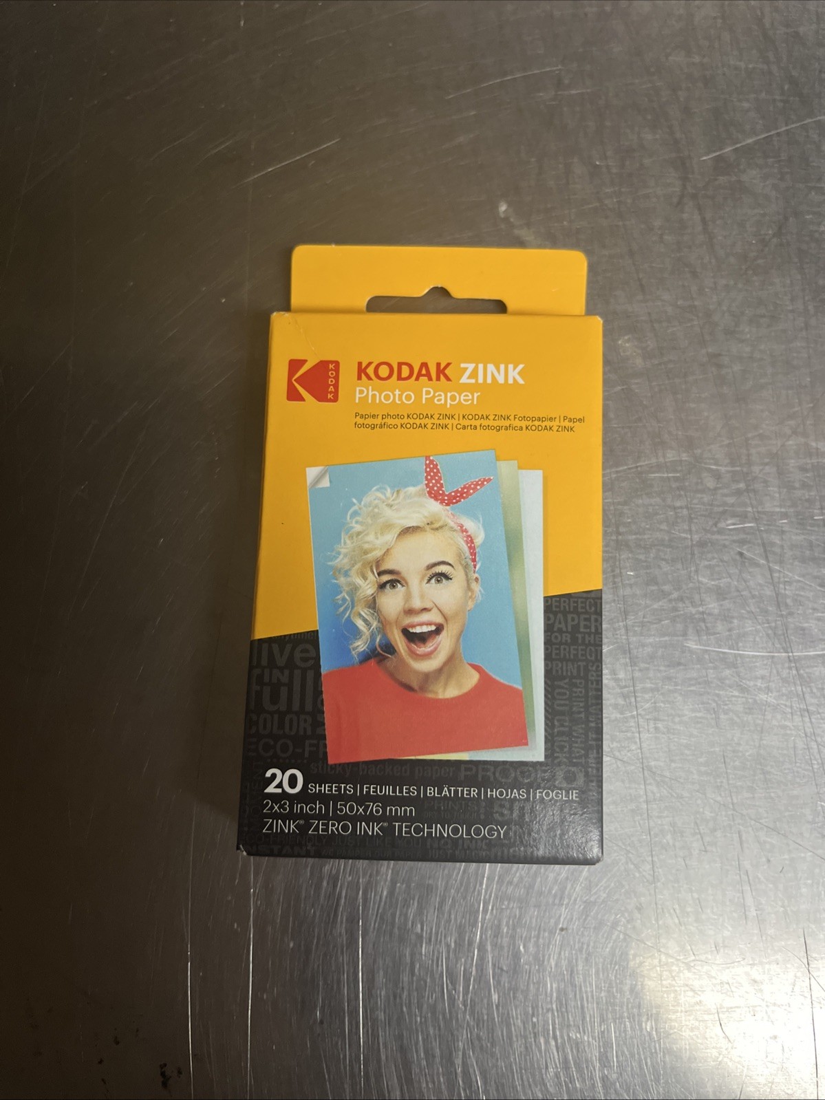 Kodak 2x3” Premium Zink Photo Paper - 20 Sheets Sticky-Backed Photo Paper