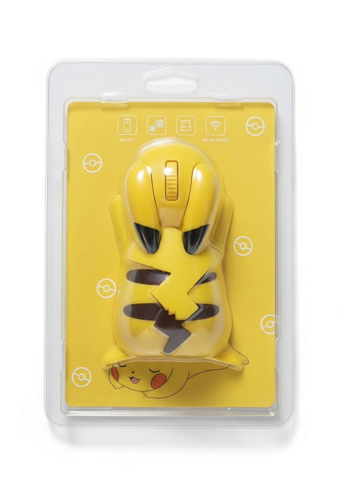 Pokemon Sleeping Pikachu Wireless Mouse Official Korean Edition ⚡NEW⚡