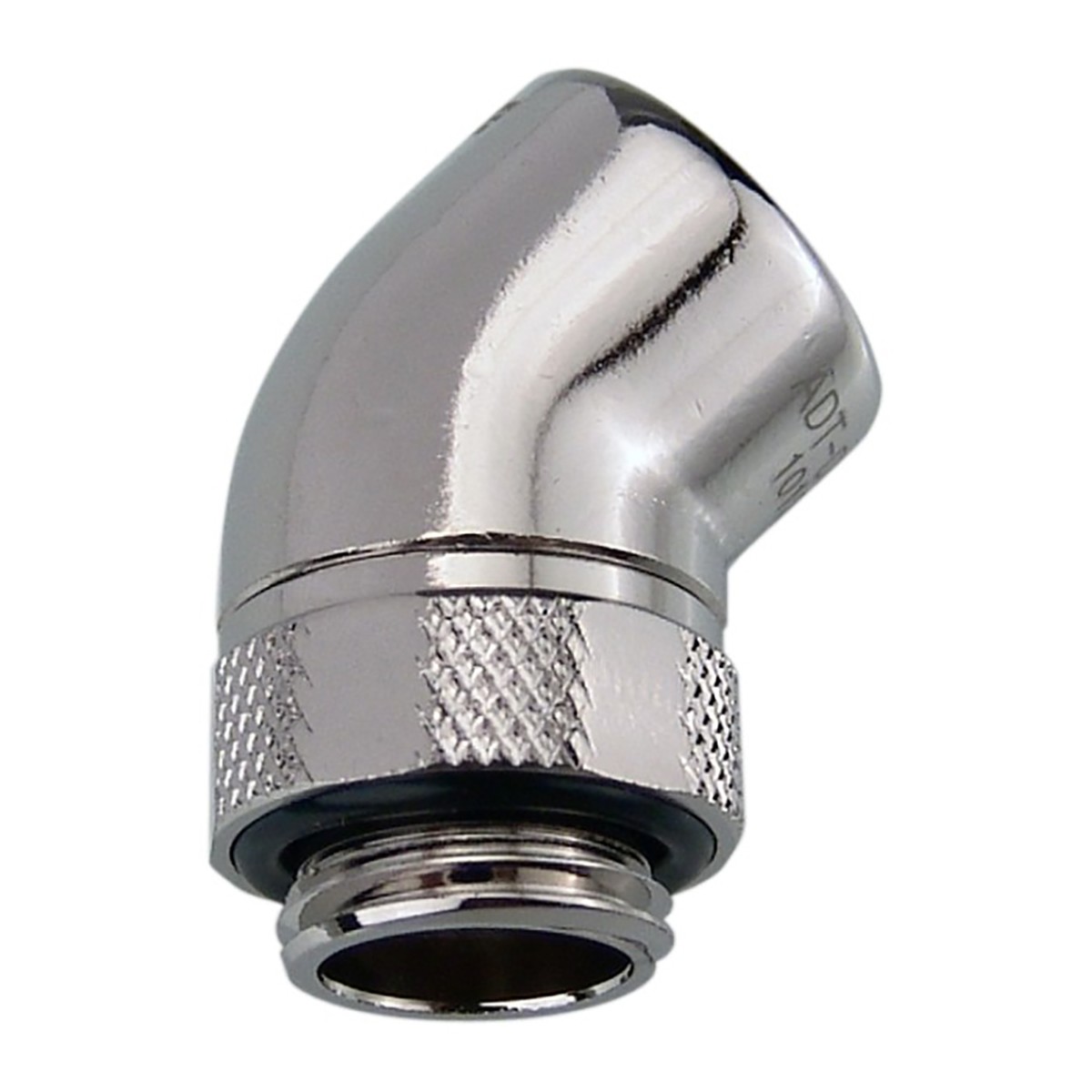 Koolance Swiveling 45 Degree Elbow Fitting, Nickel