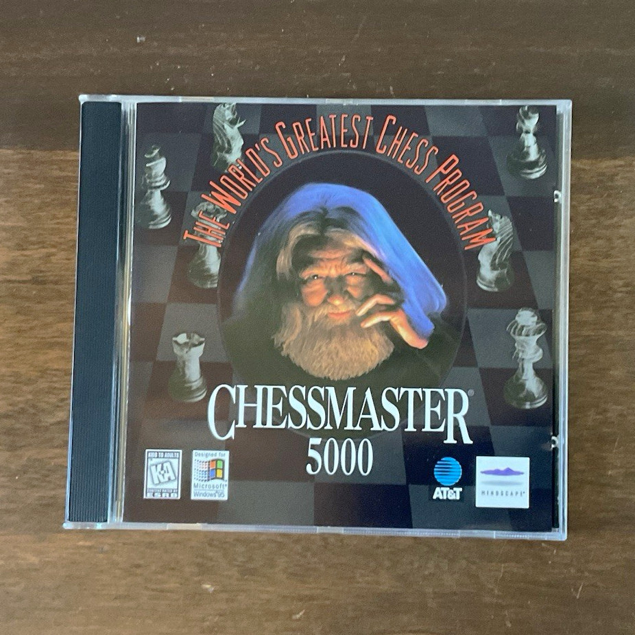 Mindscape Chessmaster 5000 Chess Game PC CD for Windows 95 English