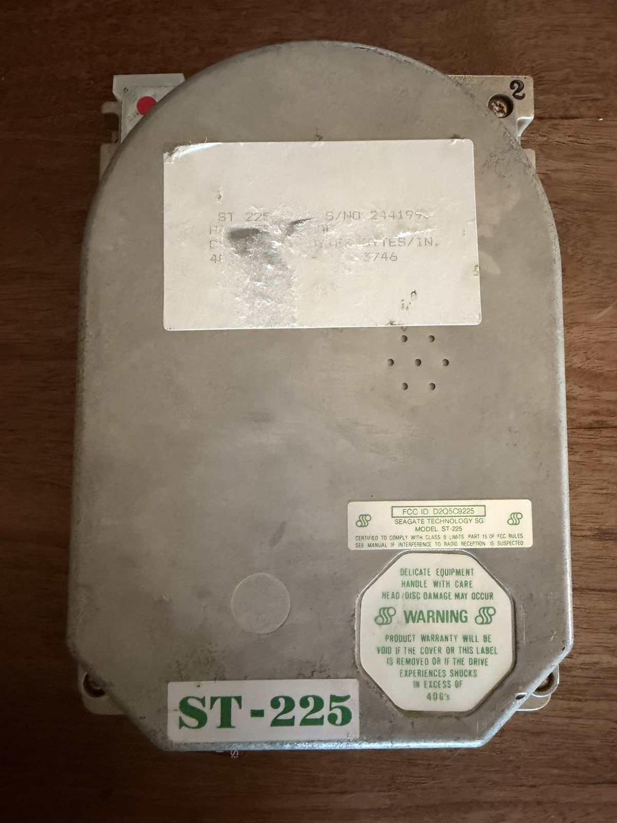 SEAGATE ST-225  MFM 5.25'' 20MB HH Hard Disc Drive Vintage