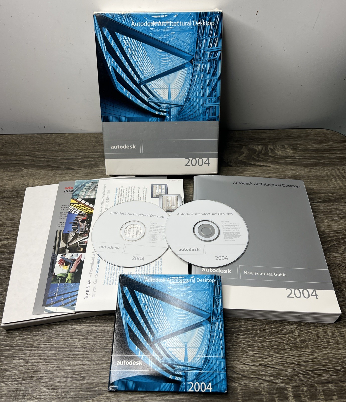 2004 Autodesk Auto Desk Architectural Desktop Software W/ CD Key License Serial