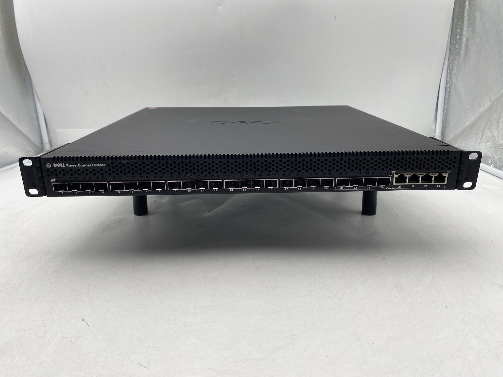 Dell 8024F PowerConnect 10GB SFP+ 4-Pt 10GB Fiber Network Switch 2x PSU | No Fan