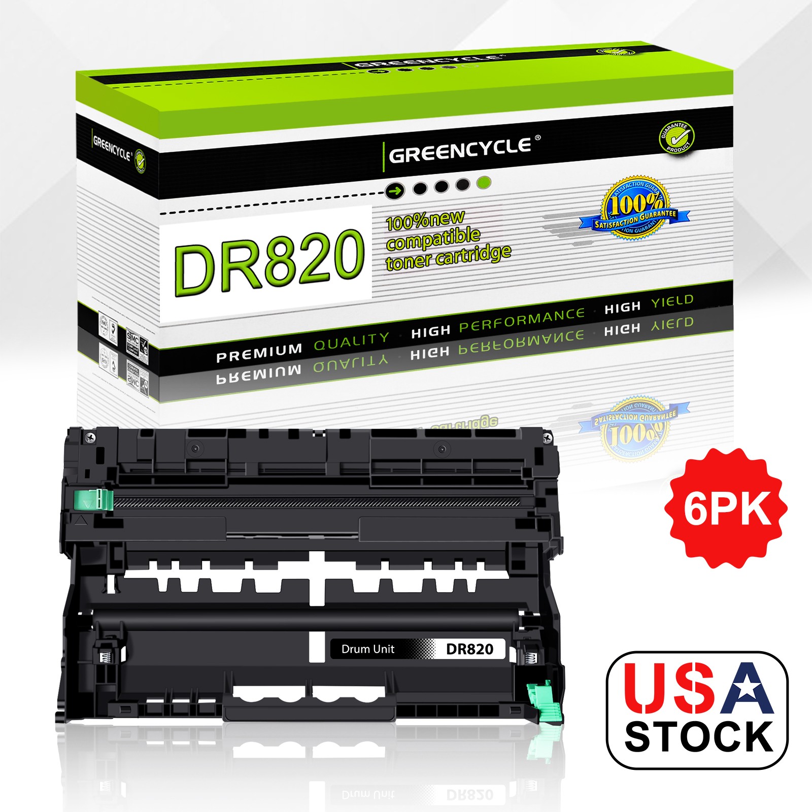 6 PACK - DR820 Drum Unit for Brother DR-820 MFC-L5700DW MFC-L5800DW MFC-L5850DW