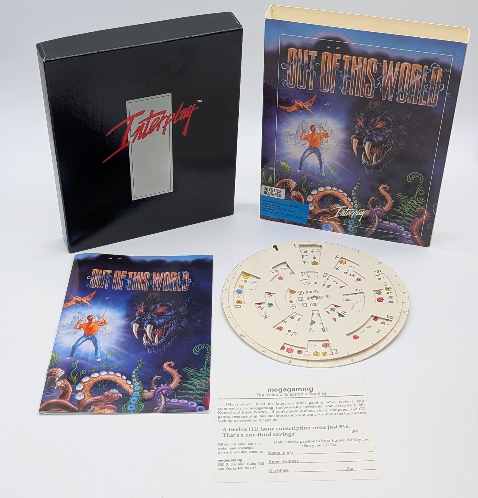 Amiga Out Of This World Interplay Another World Original Mint Box NO DISKS