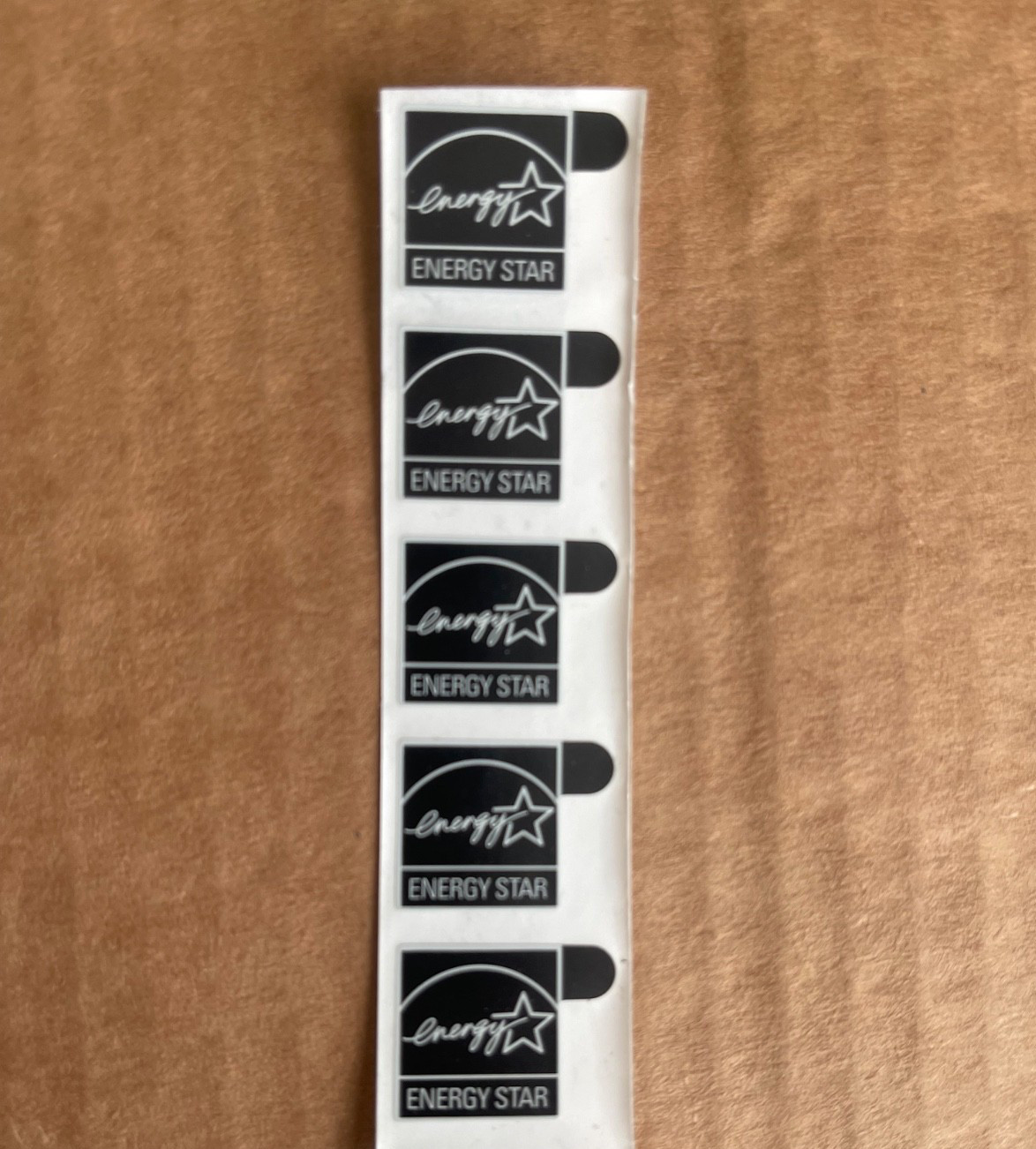 5 pcs sticker for energy sticker (Black Color) 15mm x 15mm Case Badge Logo Label