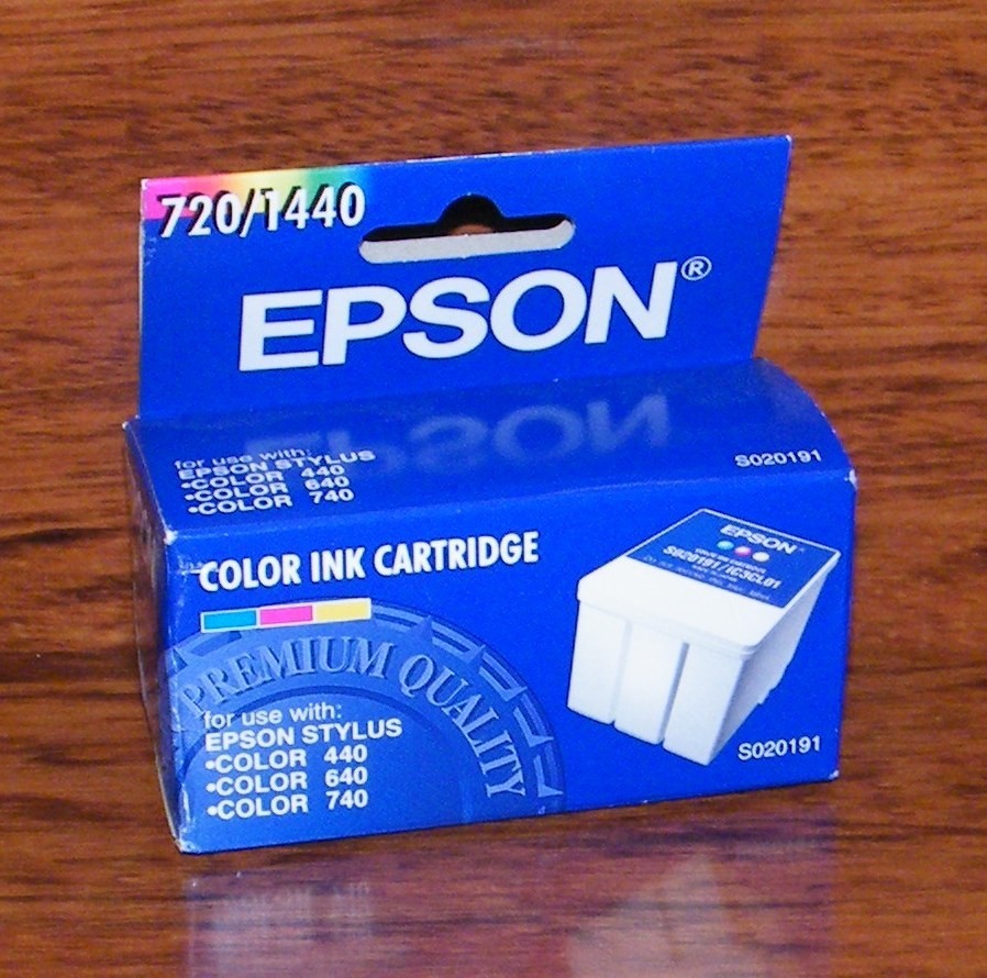Genuine Epson (S020191) 720/1440 Stylus Color Ink Cartridge In The Box *EXPIRED*