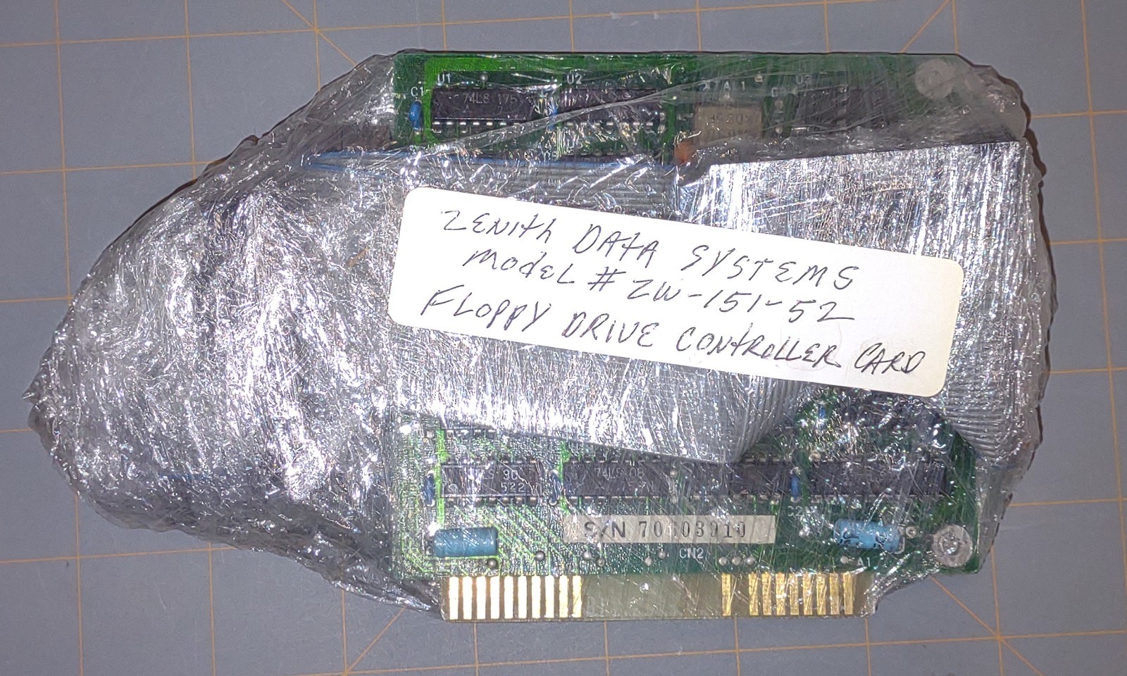 Zenith Data Systems Floppy drive controller card for ZW-151-52 8 bit ISA vtg