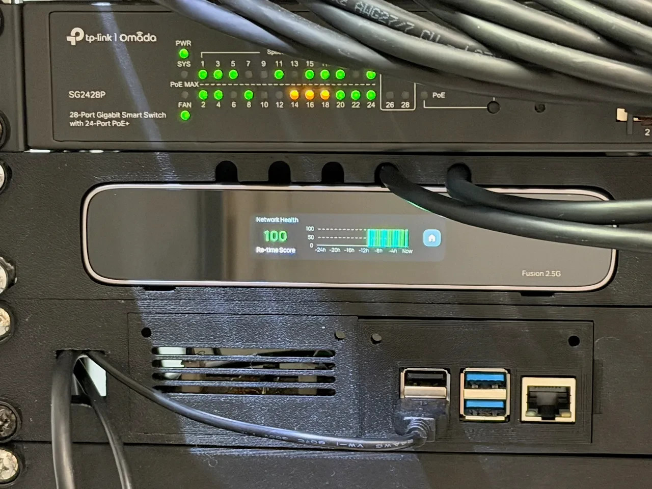 10" TP-Link Omada Fusion 2.5G Rack Mount - 1U | With 2 Keystones Option