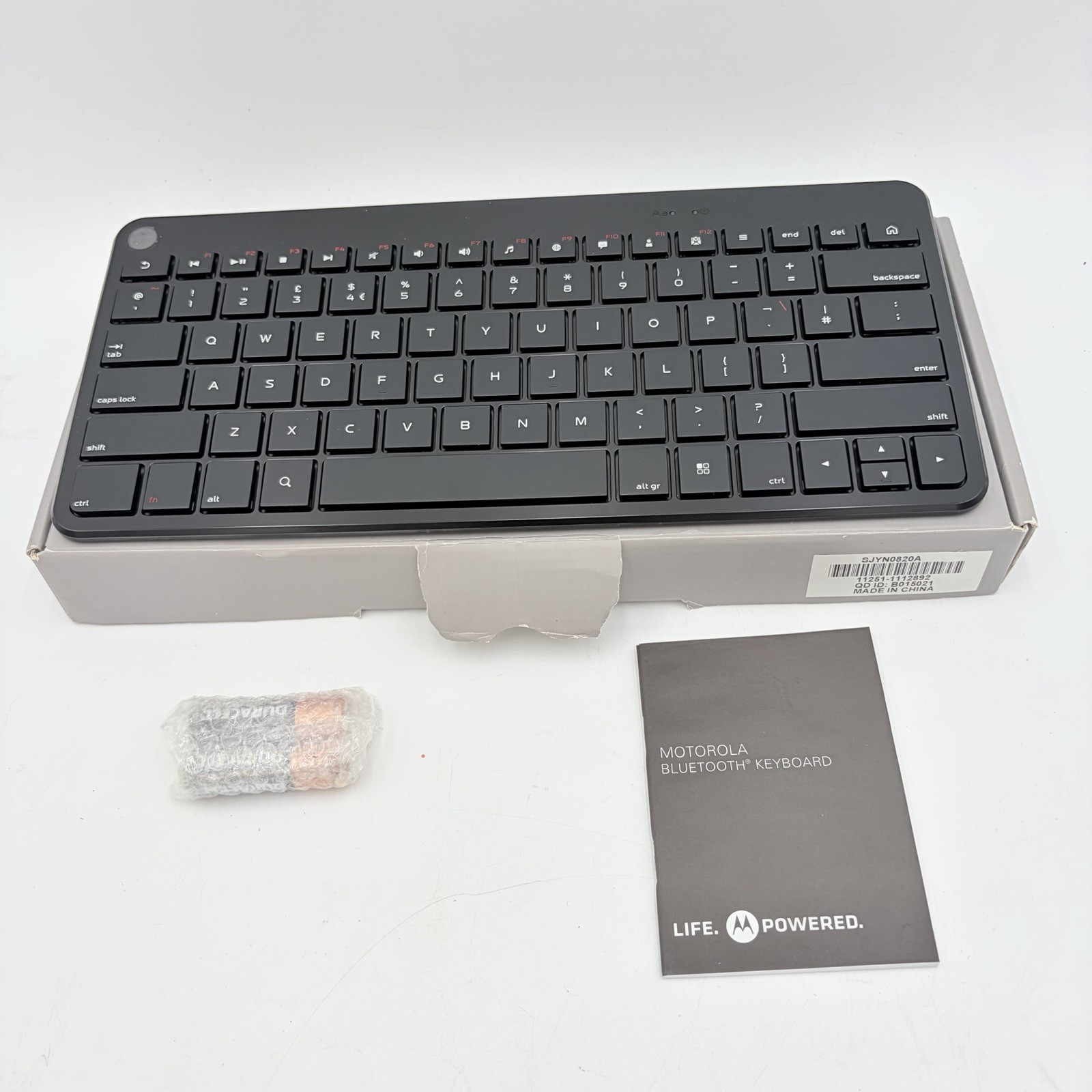 MOTOROLA BLUETOOTH KEYBOARD SJYN0821A Wireless Keyboard Open Box