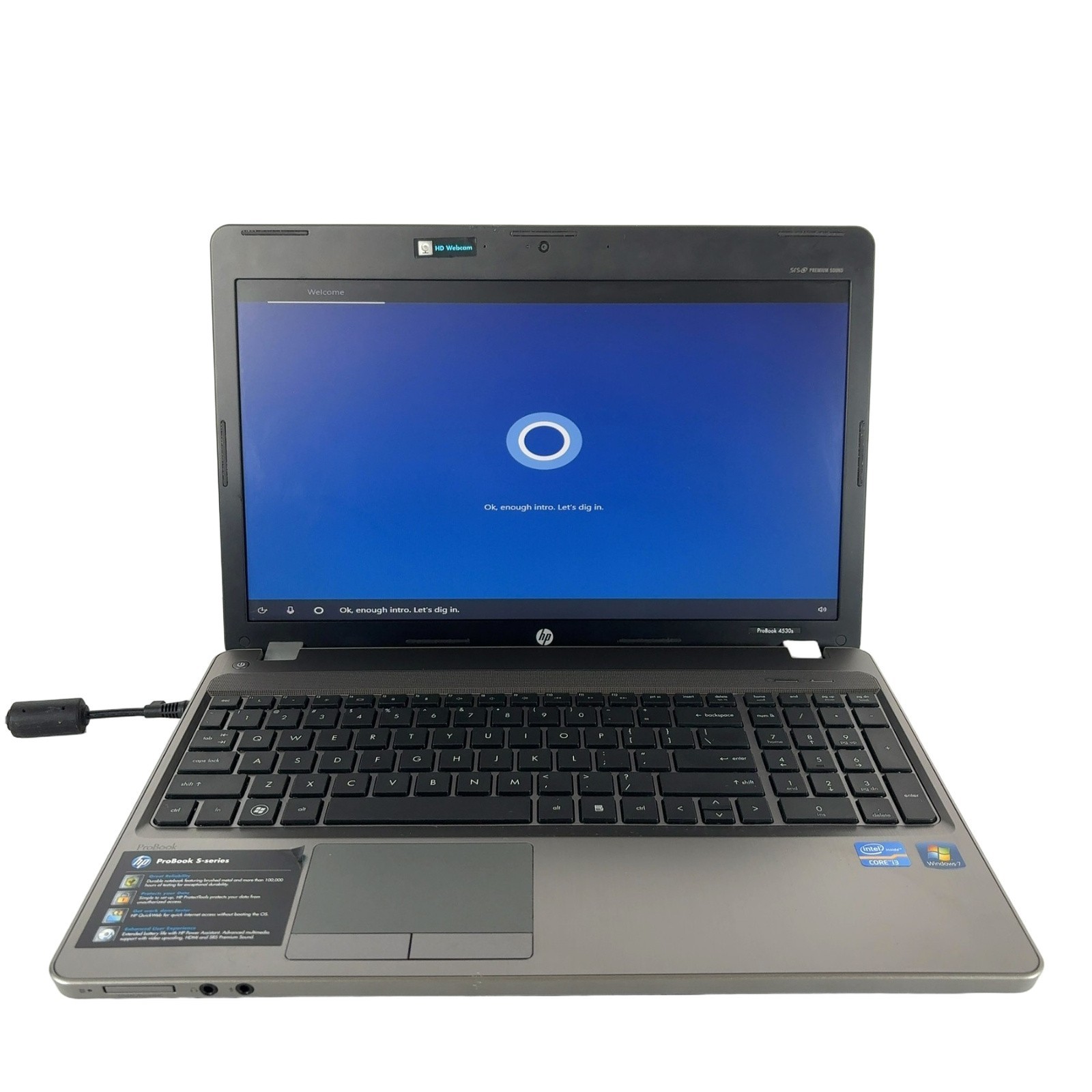 HP ProBook 4530s 15.6" HD 2.2GHz i3-2330M 4GB RAM 500GB HDD Windows 10