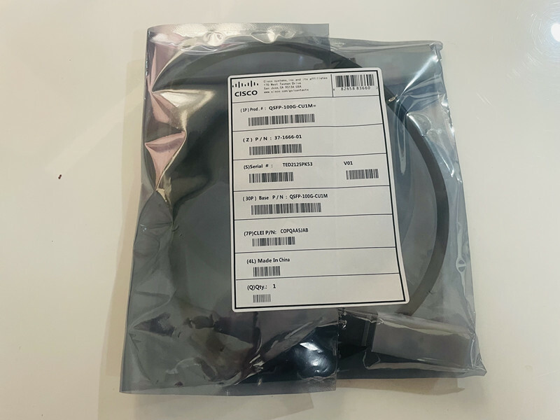 QSFP-100G-CU1M Cisco Compatible 100G QSFP28 DAC 37-1666-01