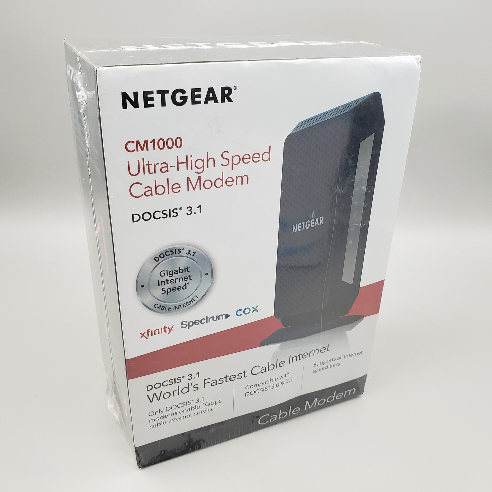 NETGEAR CM1000 DOCSIS 3.1 Gigabit Cable Modem New Sealed