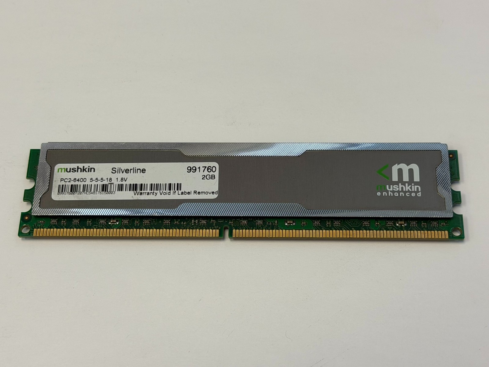 Mushkin Silverline 2GB (1 Stick) PC2-6400 DDR2 800 Desktop PC Memory RAM 991760